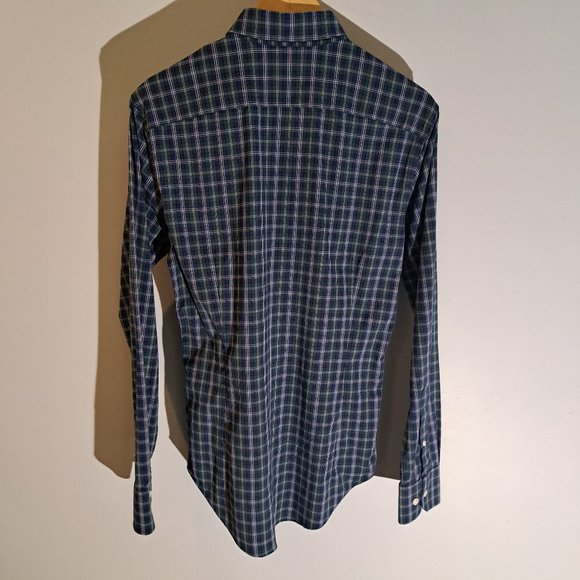 Bonobos Men's Small Tailored Fit Long Sleeve Button Down Plaid Shirt - Picture 3 of 13